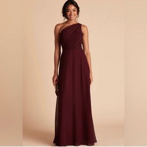 Birdy Grey KIRA DRESS CHIFFON CABERNET Medium NEW NWT BRIDESMAID WEDDING